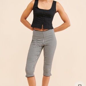 Gingham Capri Pant